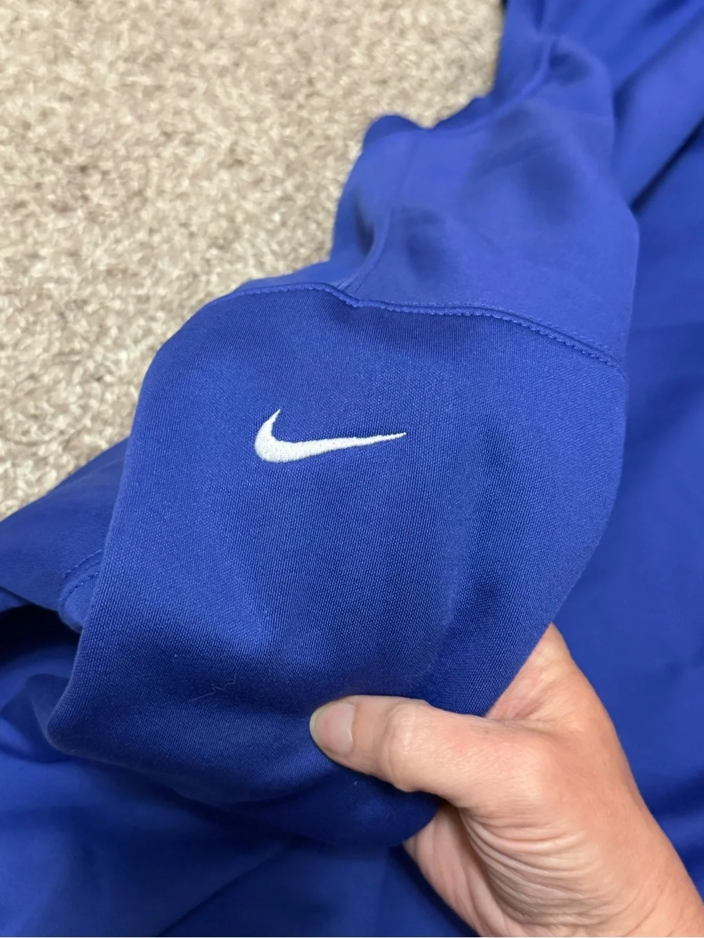Nike Just Do It Blue Crewneck Sweatshirt Size M | Graphic Pullover Athleisure - Picture 8 of 9